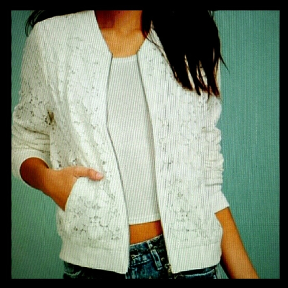 New Arrival ! Lace bomber Jacket - Picture 1 of 7